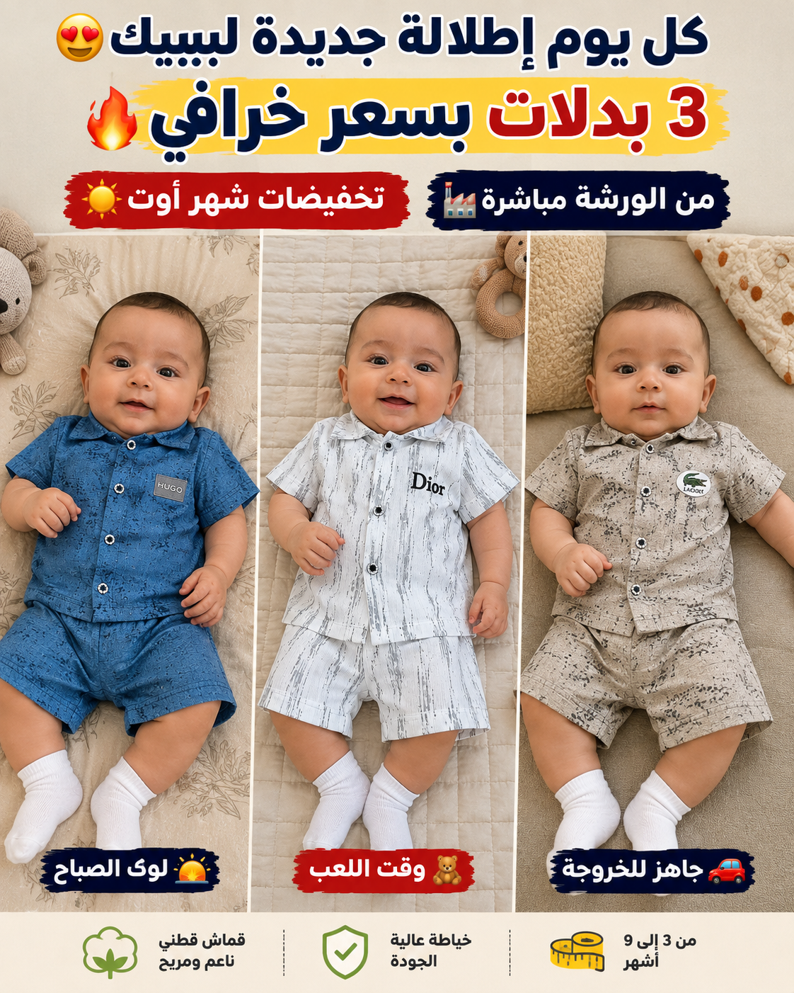 3 بدلات للأمير الصغير