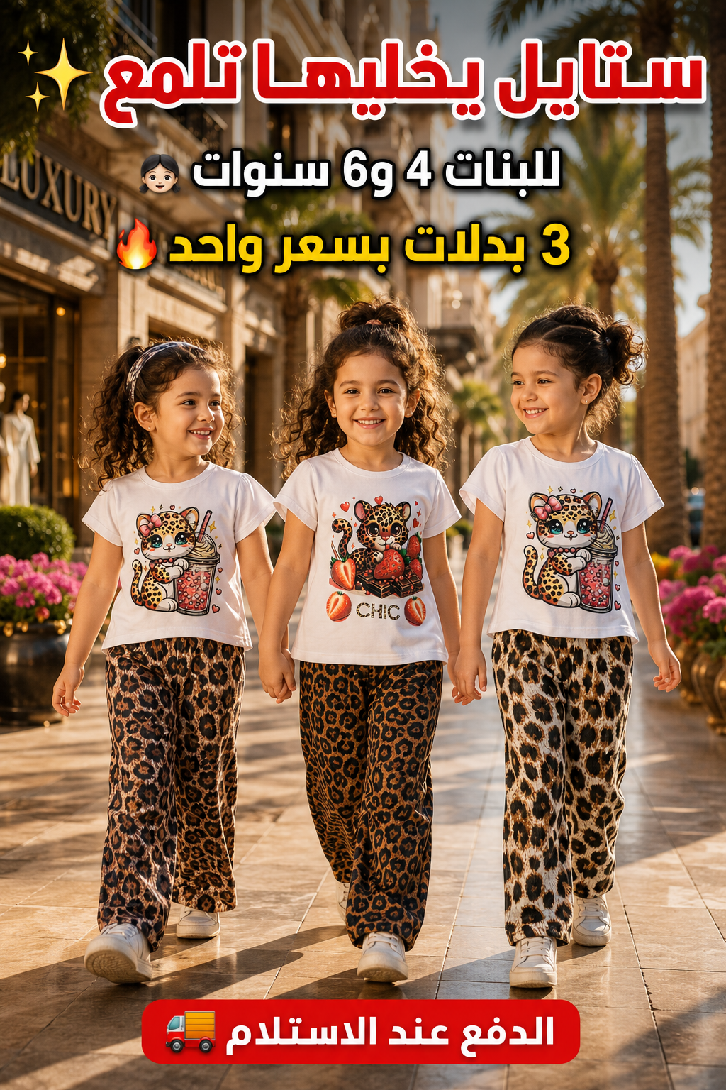 مجموعة بدلات بنات صيفية