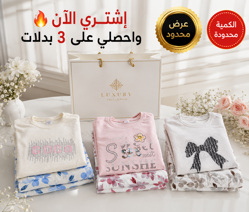 مجموعة 3 بدلات مميزة بتفاصيل فاخرة