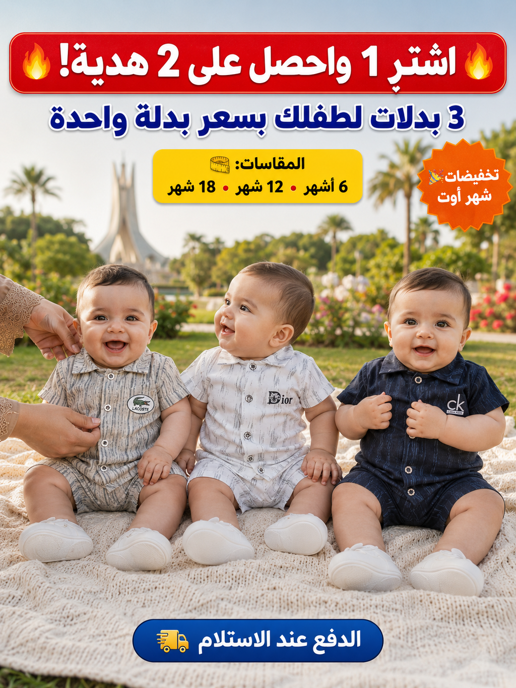 3 بدلات صيفية قطنية