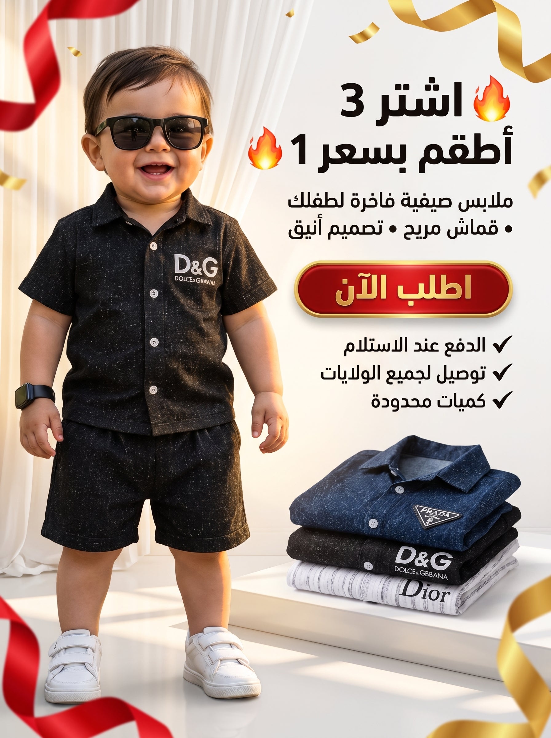 3 بدلات صيفية قطنية