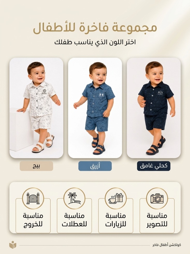 بدلات صيفية 3 قطنية بجودة عالية